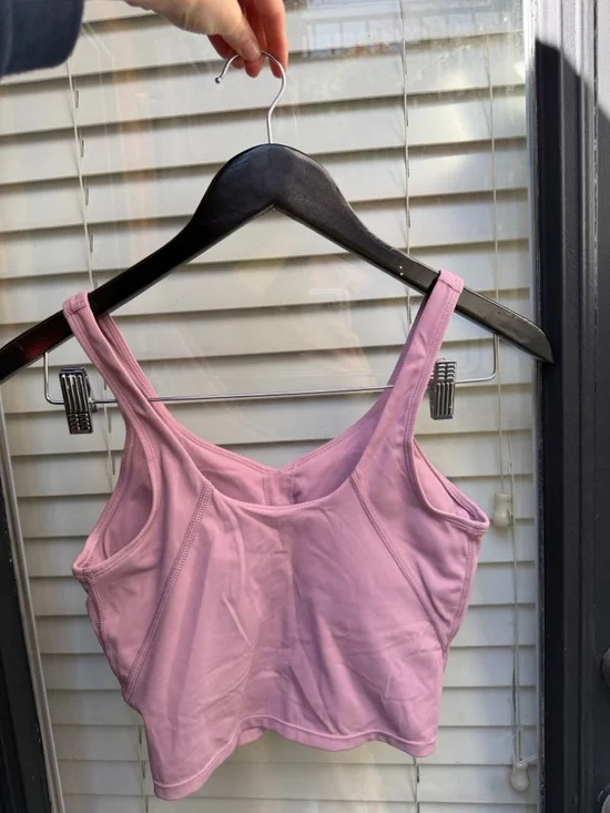 Mauve Pink Crop Tank Top - Picture 2 of 3